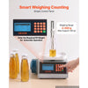 VEVOR Liquid Filling Machine, 2-300 g Recommend Automatic Bottle Filler, for Water, Beverages, Oils, Digital Weighing, Adjustable Stand, Stainless Steel Body, 6 Memory Presets, Anti-Drip Nozzle