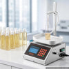 VEVOR Liquid Filling Machine, 2-300 g Recommend Automatic Bottle Filler, for Water, Beverages, Oils, Digital Weighing, Adjustable Stand, Stainless Steel Body, 6 Memory Presets, Anti-Drip Nozzle