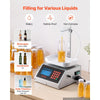VEVOR Liquid Filling Machine, 10-1000g Recommend Automatic Bottle Filler, for Water, Detergent, Oil, Premium Stainless Steel Body, Digital Weighing, Adjustable Stand, Memory Presets, Easy to Operate