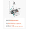 VEVOR Liquid Filling Machine, 20-5000g Recommend Automatic Bottle Filler, for Honey, Pear Syrup, Sesame Paste, Stainless Steel, Digital Weighing, Adjustable Stand, Memory Presets, Easy to Operate