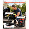 VEVOR Ash Vacuum 4 Gallon, 1200W Powerful Fireplace Cleaner Steel Body, for Fireplaces, Pellet Stoves, Wood Stoves, Fire Pits, Grills, Double Stage Filtration System, 4 FT Hose, Black & Orange