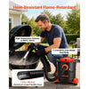 VEVOR Ash Vacuum 5.3 Gallon, 1200W Powerful Fireplace Cleaner with Casters, for Fireplace, Pellet Stove, Wood Stoves, Fire Pit, Grills, Steel Body, Double Stage Filtration, 5 FT Hose, Black & Orange