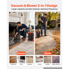VEVOR Ash Vacuum 6 Gallon, 1200W Powerful Fireplace Cleaner with Casters, for Fireplaces, Pellet Stoves, Wood Stoves, Fire Pits, Grills, Steel Body, Double Stage Filtration, 5 FT Hose, Black & Orange