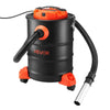 VEVOR Ash Vacuum 6 Gallon, 1200W Powerful Fireplace Cleaner with Casters, for Fireplaces, Pellet Stoves, Wood Stoves, Fire Pits, Grills, Steel Body, Double Stage Filtration, 5 FT Hose, Black & Orange