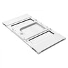 VEVOR Cat Door for Window, Adjustable to Fit Window Width 23"-28", 4 Secure Lock Modes, Aluminum Frame and High-Transparency Glass, Magnetic Closure, Weatherproof Quick-Fit Pet Door for Cats, White