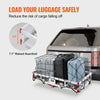 VEVOR 49.4 x 22.4 x 7.1 in Hitch Cargo Carrier, 500lbs Loading Capacity Trailer Hitch Mounted Cargo Basket, Rust-proof Aluminum Luggage Carrier Rack Fits 2" Hitch Receiver for SUV Truck Pickup Camping