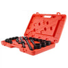 VEVOR 3/4 in Drive Impact Socket Set, 21 Pieces SAE 3/4 in to 2 in, 6 Point Cr-V Alloy Steel for Auto Repair, Easy-to-Read Size Markings, Includes Extension Bars, Ratchet Handle and Storage Case