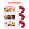 VEVOR Stand Mixer, 4.4 QT Electric Kitchen Mixer, 300W Dough-Mixer, 10 + Pulse Speeds Tilt-head Food-Mixer with Stainless Steel Bowl, Dough Hook, Whisk, Beater, for Baking, Mixing, Whipping & Kneading