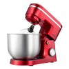 VEVOR Stand Mixer, 6 QT Electric Kitchen Mixer, 300W Dough-Mixer, 10 Speeds Tilt-head Food-Mixer with Stainless Steel Bowl, Dough Hook, Whisk, Beater, for Baking, Mixing, Whipping & Kneading, Red