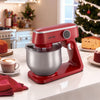 VEVOR Stand Mixer, 7.8 QT Electric Kitchen Mixer, 800W Dough-Mixer, 10 Speeds Tilt-head Food-Mixer with Stainless Steel Bowl, Dough Hook, Whisk, Beater, for Baking, Mixing, Whipping & Kneading, Red