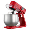 VEVOR Stand Mixer, 7.8 QT Electric Kitchen Mixer, 800W Dough-Mixer, 10 Speeds Tilt-head Food-Mixer with Stainless Steel Bowl, Dough Hook, Whisk, Beater, for Baking, Mixing, Whipping & Kneading, Red