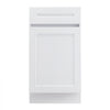 VEVOR White Shaker Base Cabinet with Drawer, 18-Inch Unassembled Drawer Base Cabinet, 18" W x 24" D x 34.5" H Ready to Assemble Cabinet with Soft-Close Door and Adjustable Shelf, for Home Office