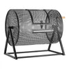 VEVOR Raffle Ticket Spinner, 16.1" x 11.9" Holds 5000 Tickets or 200 Ping Pong Balls, Raffle Drum Lottery Spinning Cage with Reinforced Handle, Stable Triangular Stand, for Events, Gatherings, Black