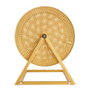 VEVOR Raffle Ticket Spinner, 16.1" x 11.9" Holds 5000 Tickets or 200 Ping Pong Balls, Raffle Drum Lottery Spinning Cage with Reinforced Handle, Stable Triangular Stand, for Events and Gatherings, Gold