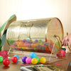 VEVOR Raffle Drum,Holds 10000 Tickets or 300 Ping Pong Balls, Metal Lottery Spinning Drawing with Wooden Turning Handle, 14.8 x Ø21.26 inch Brass Plated Raffle Ticket Spinning Cage, for Bingo Ballot