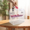 VEVOR Acrylic Raffle Drum, Professional Raffle Ticket Spinning Cage with 2 Keys, Transparent Lottery Spinning Drawing, Holds 2500 Tickets or 100 Raffle Balls,Raffle Ticket Box for Lottery Games Bingo