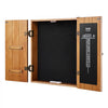 VEVOR Dartboard Cabinet, Solid Wood Dartboard Cabinet Set, Official Size Hideaway Cabinet with Socreboard and Accessories, Features Easy Assembly, Perfect for Cricket Games (Dartboard Not Included)