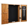 VEVOR Dartboard Cabinet, Solid Wood Dartboard Cabinet Set, Official Size Hideaway Cabinet with Socreboard and Accessories, Features Easy Assembly, Perfect for Cricket Games (Dartboard Not Included)