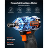VEVOR Impact Driver, 1/4 Inch, 3000 RPM Max Speed, 12 V Brushless Motor, Electric Cordless Impact Driver Kit with Battery and Charger, 20 Bits, LED Work Light, for Furniture, Electrical, Home Repairs