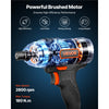 VEVOR Impact Driver, 1/4 Inch, 2800 RPM Max Speed, 20 V Powerful Motor, Electric Cordless Impact Driver Kit with Battery and Charger, 10 Bits, LED Work Light, for Furniture, Electrical, Home Repairs