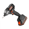 VEVOR Impact Driver, 1/4 Inch, 2800 RPM Max Speed, 20 V Powerful Motor, Electric Cordless Impact Driver Kit with Battery and Charger, 10 Bits, LED Work Light, for Furniture, Electrical, Home Repairs