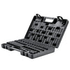 VEVOR 3/8" Drive Impact Socket Set, 48 Piece Socket Set SAE （5/16" -3/4"） & Metric （8-22mm）6 Point Cr-V Drive Extension Bar Universal Joint & Power Drill Adapter Includes Storage Case