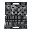 VEVOR 3/8" Drive Impact Socket Set, 48 Piece Socket Set SAE （5/16" -3/4"） & Metric （8-22mm）6 Point Cr-V Drive Extension Bar Universal Joint & Power Drill Adapter Includes Storage Case