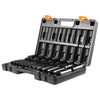 VEVOR Impact Socket Set, 1/2" 19 Piece Impact Sockets, Deep Socket, 6-Point Sockets, 1/2 Inches Drive Socket Set Impact 3/8 inch - 1-1/2 inch, Cr-V Rugged Construction, with a Storage Cage