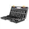 VEVOR Impact Socket Set, 1/2" 26 Piece Impact Sockets, Deep Socket, 6-Point Sockets, 1/2 Inches Drive Socket Set Impact Metric 10mm - 36mm, Cr-V Rugged Construction, with a Storage Cage