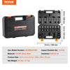 VEVOR 360 Degree Swivel Impact Socket Set, 3/8" Socket Set 14PCS Deep Universal Metric 10-19mm, 6 Point Cr-Mo Alloy Steel for Auto Repair, Easy-to-Read Size Markings, Rugged Construction, Storage Case