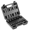 VEVOR 3/8" Drive Impact Socket Set, 14 Piece Shallow Socket Set Metric 7-20mm, 6 Point Cr-Mo Alloy Steel for Auto Repair, Easy-to-Read Size Markings, Rugged Construction, Includes Storage Case