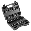 VEVOR 3/8" Drive Impact Socket Set, 12 Piece Shallow Socket Set SAE 5/16"-1", 6 Point Cr-Mo Alloy Steel for Auto Repair, Easy-to-Read Size Markings, Rugged Construction, Includes Storage Case