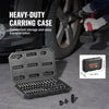 VEVOR Drive Impact Socket Set 1/4"  - 14 Piece Deep Socket Set Metric 4-15mm - 6 Point Cr-Mo Alloy Steel for Auto Repair - Easy-to-Read Size Markings - Rugged Construction - Socket Organizer