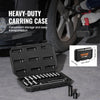 VEVOR Drive Impact Socket Set 3/8"  - 18 Piece Deep Socket Set Metric 8-22mm - 6 Point CR-V Alloy Steel for Auto Repair - Easy-to-Read Size Markings - Rugged Construction Includes Storage Case