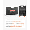 VEVOR Impact Socket Set, 1/2" 19 Piece Impact Sockets, Deep Socket, 6-Point Sockets, 1/2" Drive Set 3/8" to 1-1/2", Cr-V Rugged Construction, Easy to Identify, with a Sturdy Storage Case, for Vehicles