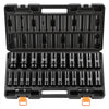 VEVOR Impact Socket Set, 1/2" Drive, 26-Piece Impact Sockets, 6-Point Sockets, Metric 10-30 mm, 32-36 mm, Easy to Identify, with a Sturdy Storage Case, Cr-V Alloy Steel Structure, for Vehicles Repair