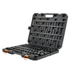 VEVOR Impact Socket Set, 1/2" Drive, 65-Piece Socket Set, 6 Point Sockets, SAE 3/8" to 1-1/4" and Metric 10-24 mm, Easy to Identify, with a Sturdy Storage Case, Cr-V Alloy Steel for Vehicles Repair