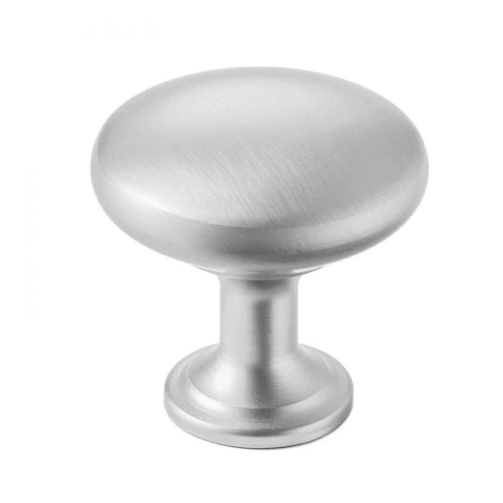 VEVOR Cabinet Knobs, 25 Pack, 1.1 Inch Zinc Alloy Drawer Pulls & Door Handles, Mushroom Kitchen Dresser Solid Knobs, Cupboard Hardware with Screws for Bathroom Closet Cabinets Drawers, Nickel Color