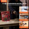 VEVOR Drill Bit Set, 70 Pieces Drill and Driver Bit Set, Screwdriver Bit Set Suitable for Wood Metal Cement Drilling and Screw Driving, Drill Bit Sets Combo Kit Assorted in Organized Carrying Case