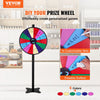 VEVOR 24 inch Spinning Prize Wheel, 14 Slots Spinning Wheel, Roulette Wheel with a Dry Erase and 2 Markers, Tabletop or Floor Standing Win Fortune Spin Games in Party Pub Trade Show Carnival
