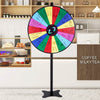 VEVOR 36 inch Spinning Prize Wheel, 18 Slots Spinning Wheel, Roulette Wheel with a Dry Erase and 2 Markers, Tabletop or Floor Standing Win Fortune Spin Games in Party Pub Trade Show Carnival