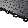 VEVOR Garage Tiles Interlocking, 12 x 12 x 0.53 inch 50 Pack Garage Floor Covering Tiles, Non-Slip Double-Sided Texture Garage Flooring Tiles, for Garages, Basements, Repair Shops, Black