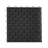 VEVOR Garage Tiles Interlocking, 12 x 12 x 0.53 inch 50 Pack Garage Floor Covering Tiles, Non-Slip Double-Sided Texture Garage Flooring Tiles, for Garages, Basements, Repair Shops, Black