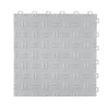 VEVOR Garage Tiles Interlocking, 12 x 12 x 0.53 inch 25 Pack Garage Floor Covering Tiles, Non-Slip Double-Sided Texture Garage Flooring Tiles, for Garages, Basements, Repair Shops, Silver