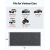 VEVOR Garage Floor Mat, 7.4'x17' Waterproof Protection from Water,Snow, Rain,Mud and Oil for Cars, Non-slip Heavy Duty Containment Mat with TPE Anti-Leak Backing & Easy to Clean & Cuttable