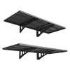 VEVOR 2-Tier Heavy Duty Wall Garage Shelving, 1.64 x 4 ft Steel Wall Mounted Shelving Unit, 19.68 x 48 Inch Per Shelf Floating Storage Metal Rack for Garage with 560 lbs Total Weight Capacity, Black