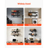 VEVOR 2-Tier Heavy Duty Wall Garage Shelving, 2 x 3 ft Steel Wall Mounted Shelving Unit, 12 x 72 Inch Per Shelf Floating Storage Metal Rack for Garage with 560 lbs Total Weight Capacity, Black