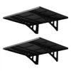 VEVOR 2-Tier Heavy Duty Wall Garage Shelving, 2 x 3 ft Steel Wall Mounted Shelving Unit, 12 x 72 Inch Per Shelf Floating Storage Metal Rack for Garage with 560 lbs Total Weight Capacity, Black