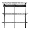 VEVOR 3-Tier Heavy Duty Wall Garage Shelving, 0.9 x 3 ft Steel Wall Mounted Shelving Unit, 11 x 36 Inch Per Shelf Floating Storage Metal Rack for Garage with 450 lbs Total Weight Capacity, Black