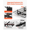 VEVOR 2-Tier Heavy Duty Wall Garage Shelving, 8 Pack 1 x 3 ft Steel Wall Mounted Shelving Unit with Hooks, 24 x 72 Inch Per Shelf Floating Storage Metal Rack, 1000 lbs Total Weight Capacity, Black